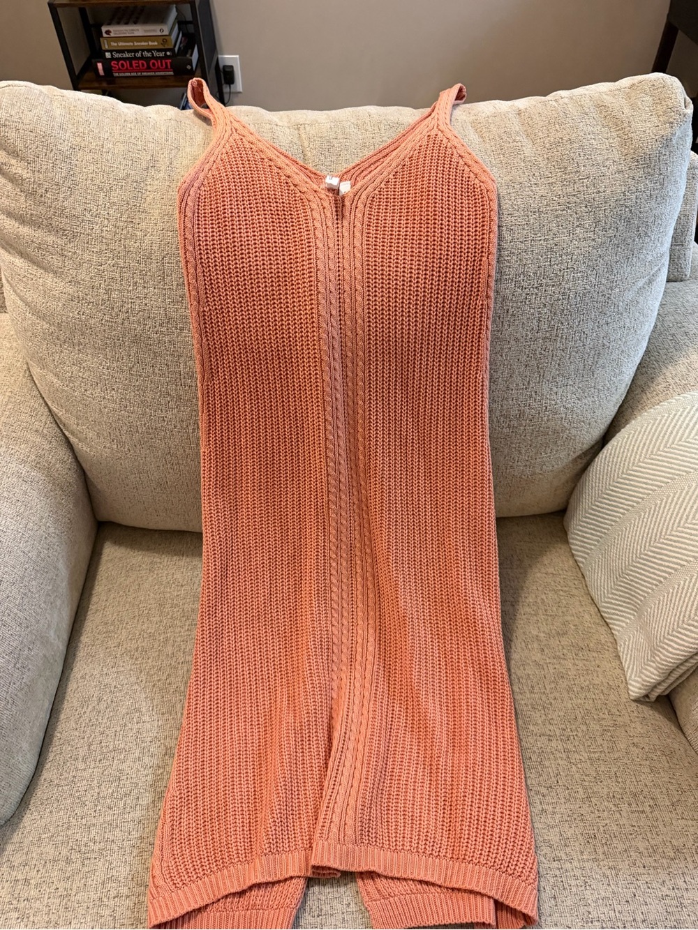 Elan coral knit dress in size S#knitwear